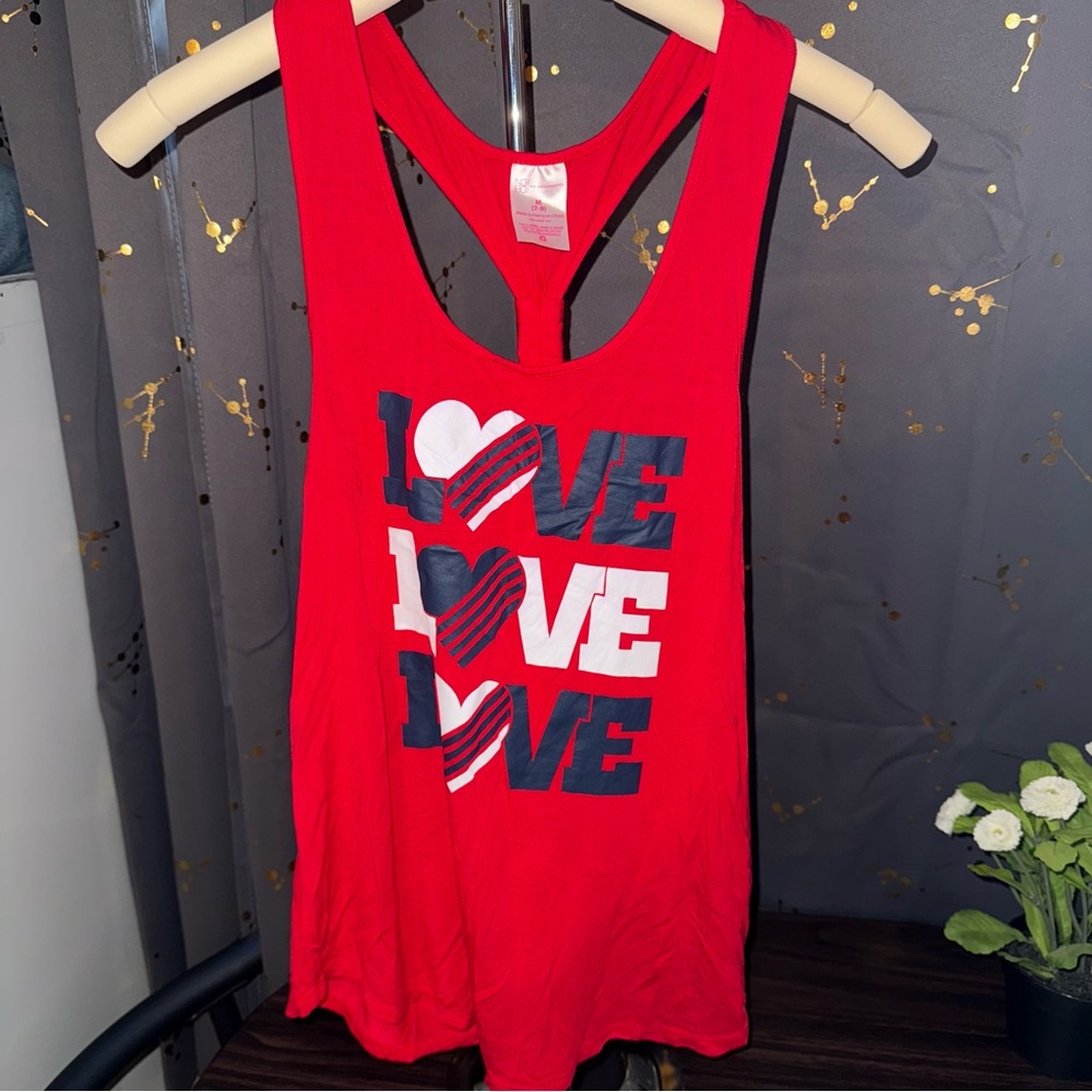 No Boundaries Red Sports Tank Top